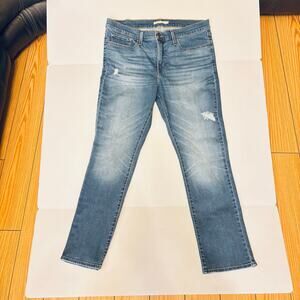 Levi’s 314 Shaping Straight men’s faded blue jeans sz 33 waist